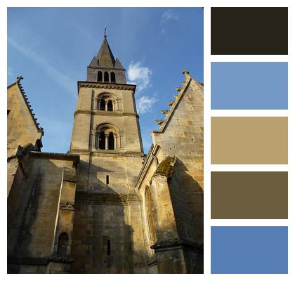 Historic Notre Dame Church Building Attigny Religious Ardennes France Exterior Image